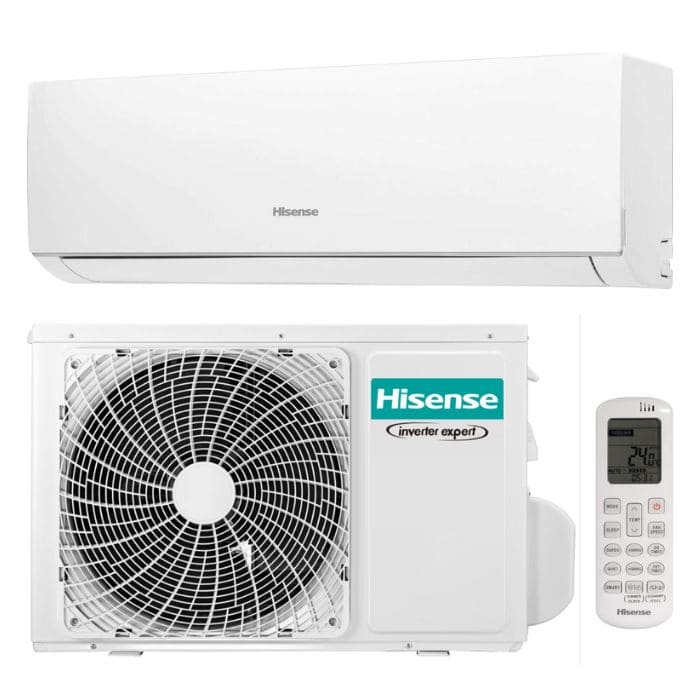 Hisense New Comfort inverter klima 12000 btu. Wi-Fi kontrola klima uređaja. Može grejati i hladiti do 60 kvadratnih metara