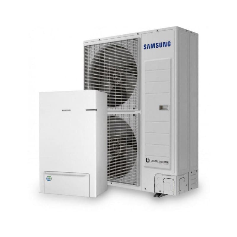 Samsung toplotna pumpa u split verziji sa spoljnom i unutrašnjom jedinicom snage od 4 kw do 16 kw.