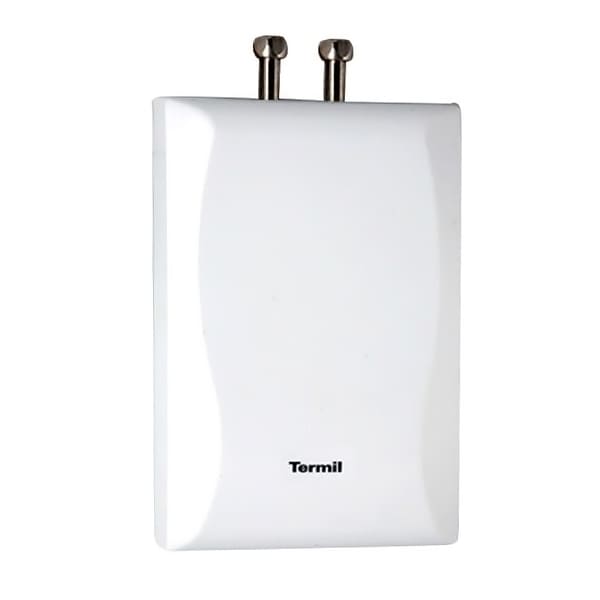TERMIL Protočni bojler PGV45P. Električni protočni bojler TERMIL-PGV koristi se za zagrevanje vode u kupatilu, kuhinji, radionicama, ugostiteljskim objektima - svuda gde je potrebna topla voda.
