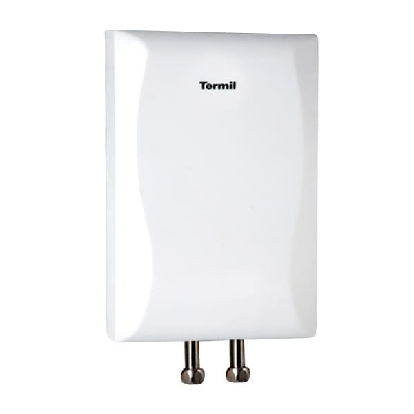 TERMIL Protočni bojler PGV45P. Električni protočni bojler TERMIL-PGV koristi se za zagrevanje vode u kupatilu, kuhinji, radionicama, ugostiteljskim objektima - svuda gde je potrebna topla voda.